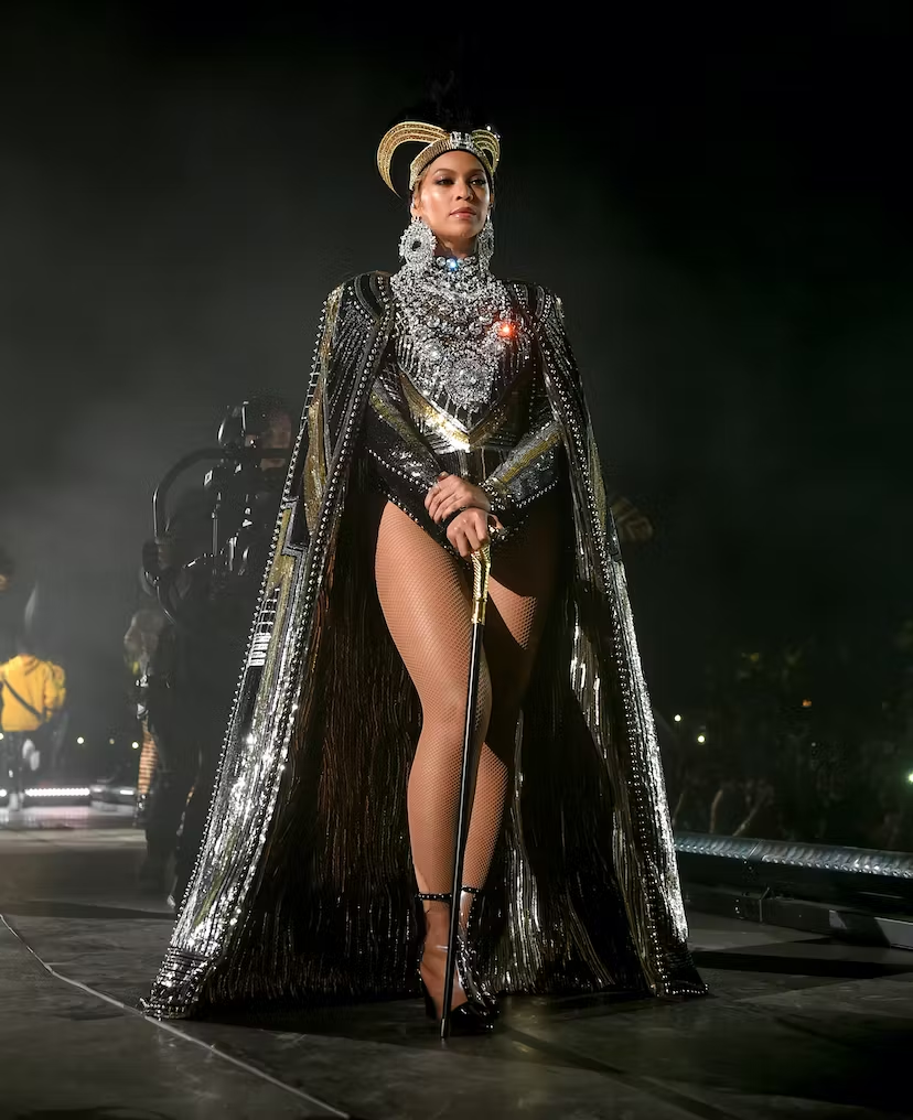 Beyonce wearing Balmain's Renaissance Couture
