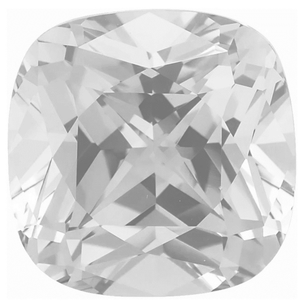 Cushion Cut Lab White Sapphire