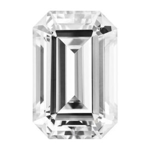 emerald cut forever one moissanite