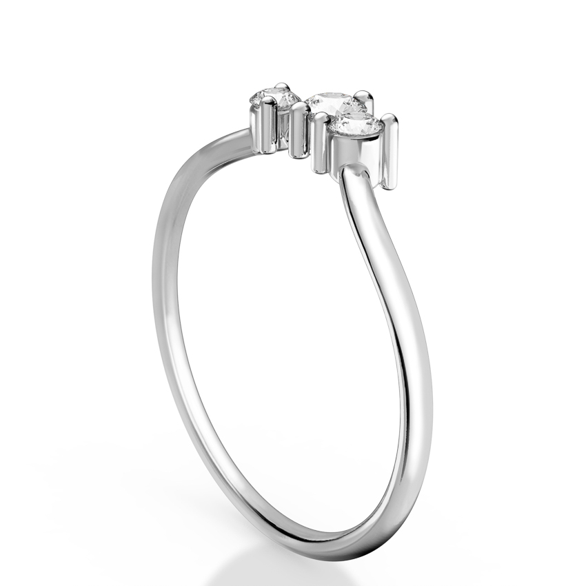 lab-diamond-three-stone-band-white-gold-side