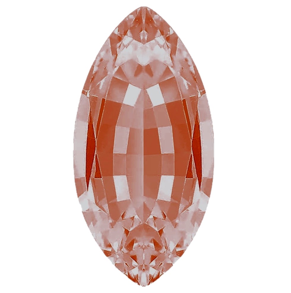 Marquise Cut Lab Peach Sapphire