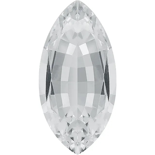 lab created marquise white sapphire gemstone