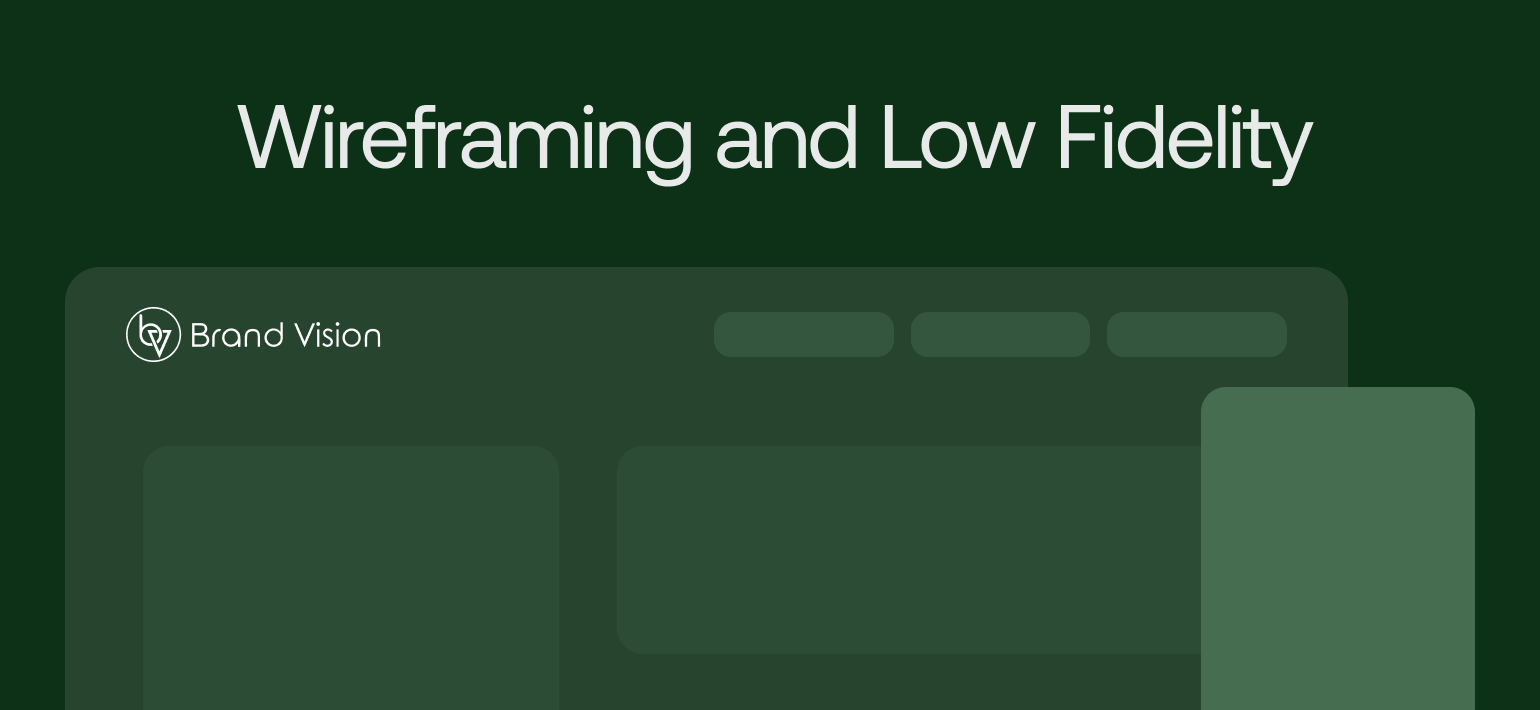 wireframing and low fidelity for website design