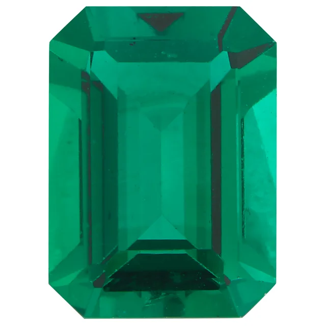 Emerald Cut Lab Created Emerald